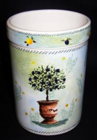 Sakura TOPIARY Gracey Knight Utensil Jar -NEW